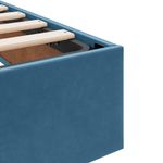 Casa si Gradina - Mobilier - Paturi si accesorii - Paturi - Pat cu saltea si spatiu de depozitare cu saltea Albastru inchis - Infinity.ro