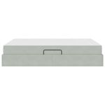 Casa si Gradina - Mobilier - Paturi si accesorii - Paturi - Pat cu saltea si spatiu de depozitare Gri deschis 140 x 200 cm - Infinity.ro