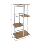 Casa si Gradina - Gradinarit si plante - Plante si ghivece - Ghivece si suporturi - Suport de flori, alb/sonoma stejar, LEDOR TIP 1 - Infinity.ro