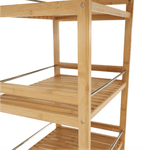 Casa si Gradina - Bucatarie si vesela - Ustensile bucatarie - Cosuri servire - Carucior de servire, bambus natural, NASHY - Infinity.ro