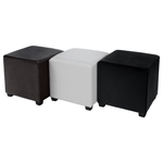 Casa si Gradina - Mobilier - Scaune si fotolii - Tabureti - Taburet, piele textila maro inchis, NIKI NEW - Infinity.ro