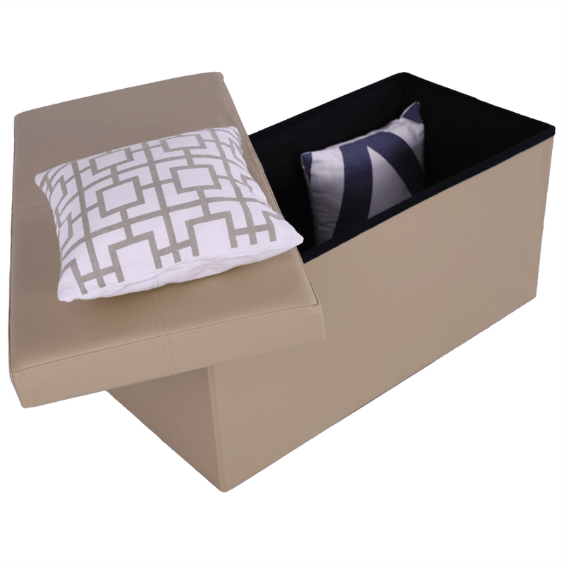 Casa si Gradina - Mobilier - Scaune si fotolii - Tabureti - Taburet pliabil, piele eco maro, IMRA - Infinity.ro