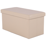 Casa si Gradina - Mobilier - Scaune si fotolii - Tabureti - Taburet pliabil, piele eco maro, IMRA - Infinity.ro