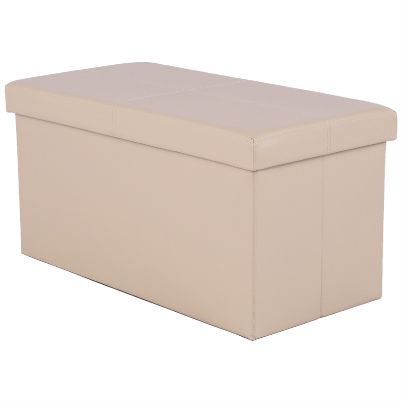 Casa si Gradina - Mobilier - Scaune si fotolii - Tabureti - Taburet pliabil, piele eco maro, IMRA - Infinity.ro