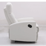 Casa si Gradina - Mobilier - Scaune si fotolii - Fotolii - Fotoliu pentru relaxare, piele ecologica alb, SILAS - Infinity.ro