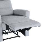 Casa si Gradina - Mobilier - Scaune si fotolii - Fotolii - Fotoliu pentru relaxare, material textil gri deschis, SILAS - Infinity.ro