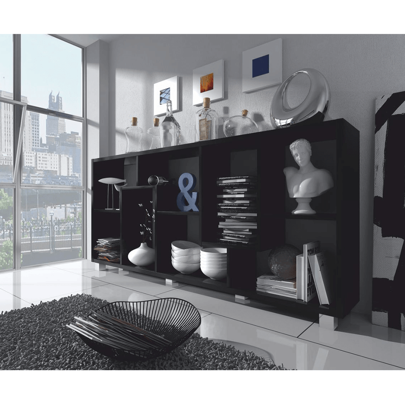 Casa si Gradina - Mobilier - Biblioteci si rafturi - Etajere - Etajera, negru,  ADEN - Infinity.ro