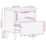 Casa si Gradina - Mobilier - Comode si corpuri - Noptiere - Noptiera 2 pcs Maro 40 x 33 x 46 cm Lemn de mango solid - Infinity.ro