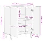 Casa si Gradina - Mobilier - Dulapuri si sifoniere - Dulapuri - Dulapuri de depozitare Multicolour 60 x 33.4 x 75.1 cm - Infinity.ro