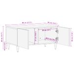 Casa si Gradina - Mobilier - Mese si birouri - Masute de cafea - Masa de cafea Multicolour 80 x 50 x 40 cm Lemn de mango solid - Infinity.ro