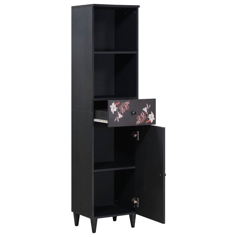 Casa si Gradina - Mobilier - Mobilier baie - Comode baie - Dulap de Baie cu sertar cu usa Multicolour 38 x 33,5 x 160 cm - Infinity.ro