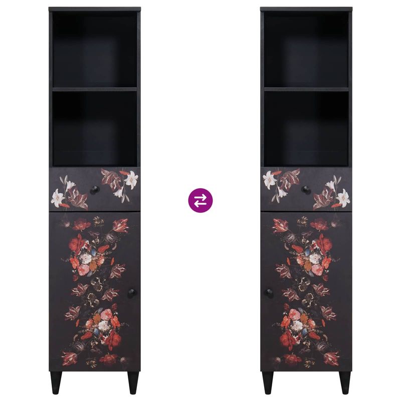 Casa si Gradina - Mobilier - Mobilier baie - Comode baie - Dulap de Baie cu sertar cu usa Multicolour 38 x 33,5 x 160 cm - Infinity.ro