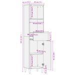 Casa si Gradina - Mobilier - Mobilier baie - Comode baie - Dulap de Baie cu sertar cu usa Multicolour 38 x 33,5 x 160 cm - Infinity.ro