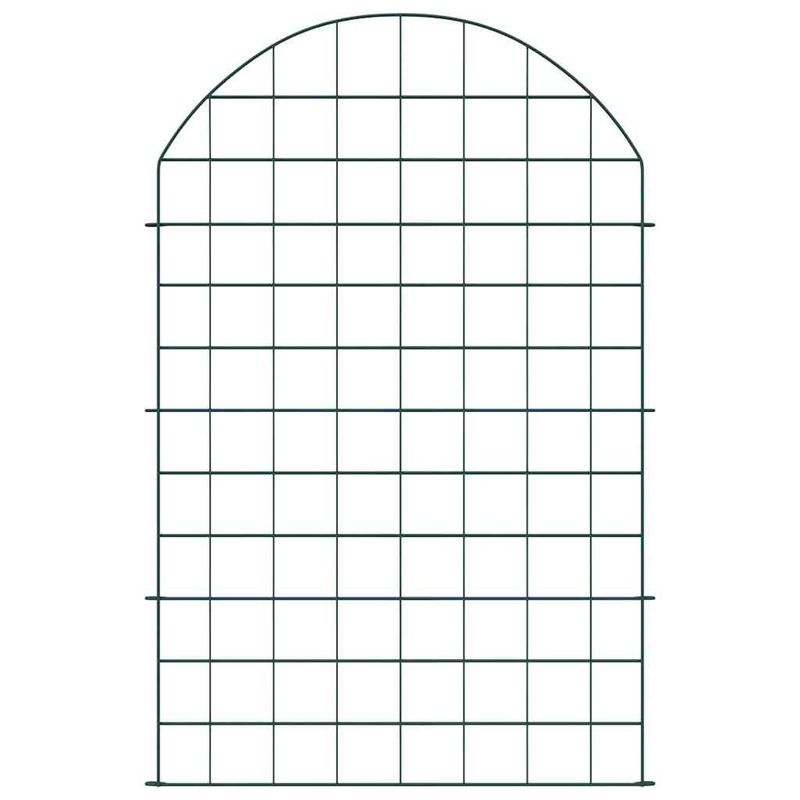 Casa si Gradina - Gradina si terasa - Garduri, panouri si accesorii - Set gard pentru iaz 8 pcs Verde 50 x 80 cm Otel - Infinity.ro
