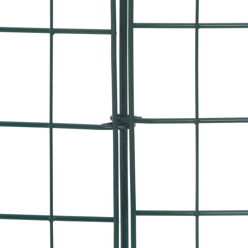 Casa si Gradina - Gradina si terasa - Garduri, panouri si accesorii - Set gard pentru iaz 8 pcs Verde 50 x 80 cm Otel - Infinity.ro