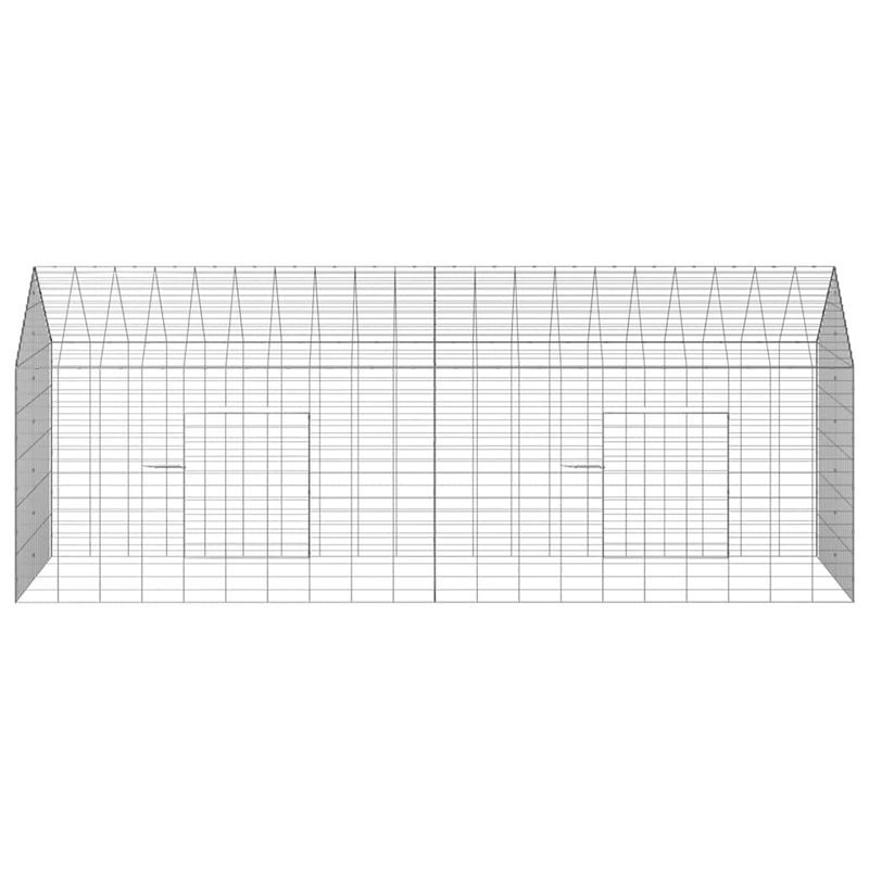 Petshop - Accesorii petshop - Culcusuri si custi - Custi interior si exterior - Custodie pentru iepuri Argintiu 400 x 78 x 78 cm - Infinity.ro