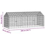 Petshop - Accesorii petshop - Culcusuri si custi - Custi interior si exterior - Custodie pentru iepuri Argintiu 400 x 78 x 78 cm - Infinity.ro