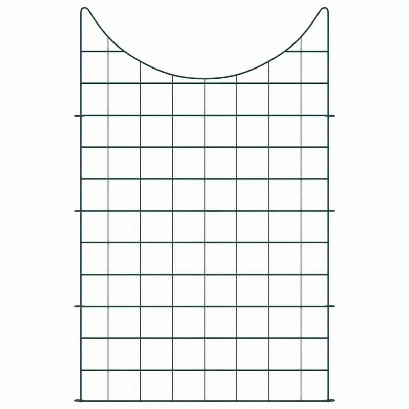 Casa si Gradina - Gradina si terasa - Garduri, panouri si accesorii - Set gard pentru iaz 8 pcs Verde 50 x 80 cm Otel - Infinity.ro