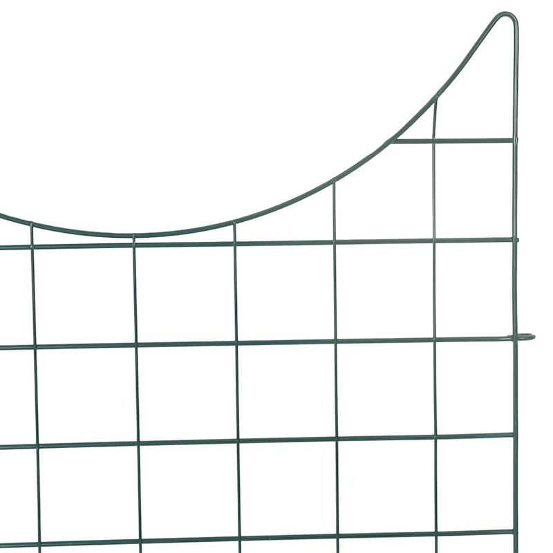 Casa si Gradina - Gradina si terasa - Garduri, panouri si accesorii - Set gard pentru iaz 8 pcs Verde 50 x 80 cm Otel - Infinity.ro