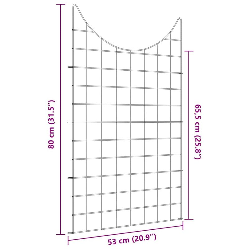 Casa si Gradina - Gradina si terasa - Garduri, panouri si accesorii - Set gard pentru iaz 8 pcs Verde 50 x 80 cm Otel - Infinity.ro