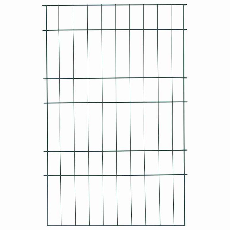 Casa si Gradina - Gradina si terasa - Garduri, panouri si accesorii - Set gard pentru iaz 8 pcs Verde 50 x 80 cm Otel - Infinity.ro