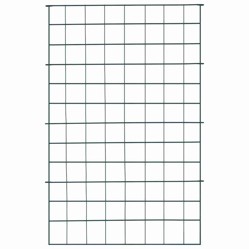 Casa si Gradina - Gradina si terasa - Garduri, panouri si accesorii - Set gard pentru iaz 8 pcs Verde 50 x 80 cm Otel - Infinity.ro
