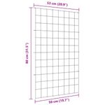 Casa si Gradina - Gradina si terasa - Garduri, panouri si accesorii - Set gard pentru iaz 8 pcs Verde 50 x 80 cm Otel - Infinity.ro