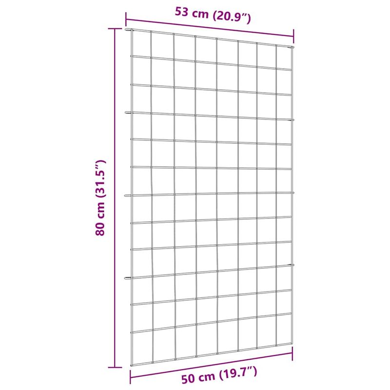 Casa si Gradina - Gradina si terasa - Garduri, panouri si accesorii - Set gard pentru iaz 8 pcs Verde 50 x 80 cm Otel - Infinity.ro