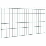 Casa si Gradina - Gradina si terasa - Garduri, panouri si accesorii - Set gard pentru iaz 5 pcs Verde 100 x 50 cm Otel - Infinity.ro