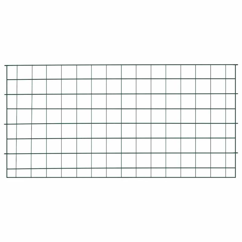 Casa si Gradina - Gradina si terasa - Garduri, panouri si accesorii - Set gard pentru iaz 5 pcs Verde 100 x 50 cm Otel - Infinity.ro