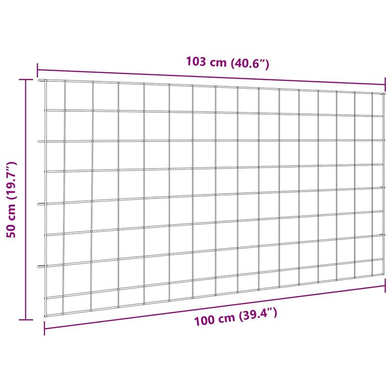 Casa si Gradina - Gradina si terasa - Garduri, panouri si accesorii - Set gard pentru iaz 5 pcs Verde 100 x 50 cm Otel - Infinity.ro