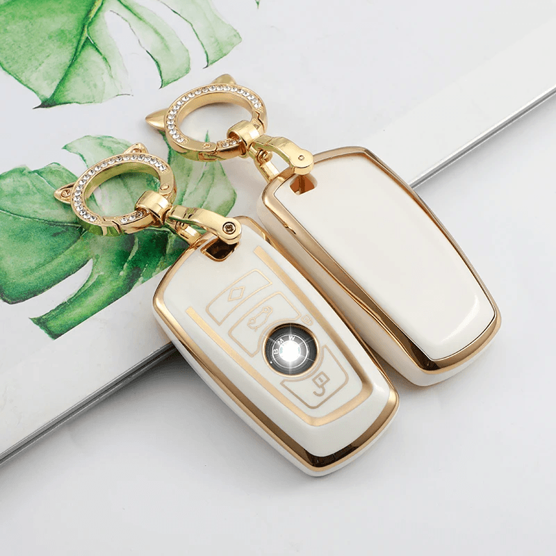 Auto si Moto - Electrice auto - Alte accesorii electrice auto - Husa pentru cheie smart alb BMW F20 F30 G20 F31 F34 G30 F11 M1 M2 M6 X2 X3 F25 seria 1 3 6 E39 E46 E60 E70 E87 E90 - Infinity.ro