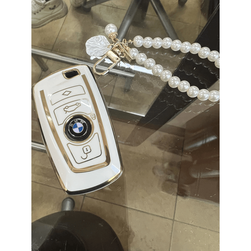 Auto si Moto - Electrice auto - Alte accesorii electrice auto - Husa pentru cheie smart alb BMW F20 F30 G20 F31 F34 G30 F11 M1 M2 M6 X2 X3 F25 seria 1 3 6 E39 E46 E60 E70 E87 E90 - Infinity.ro