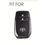 Auto si Moto - Electrice auto - Alte accesorii electrice auto - Husa pentru cheie Toyota Corolla Hatchback Yaris Cross Hilux LC200 LC250 LC300 2 butoane - Infinity.ro