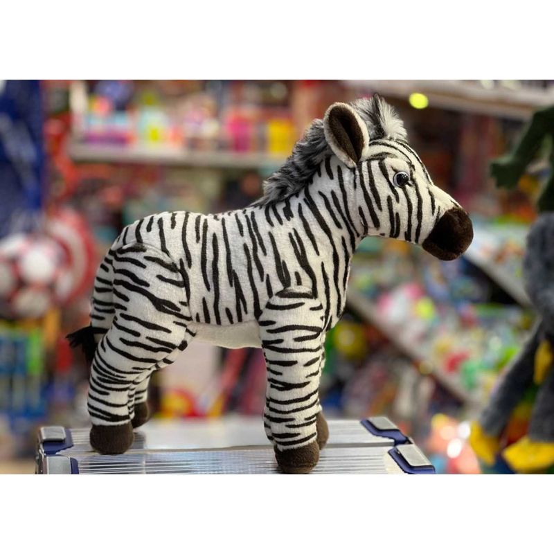 Jucarii, Copii si Bebe - Jucarii si jocuri - Jucarii de plus - Jucarie Zebra de plus 23cm nat geo - Infinity.ro