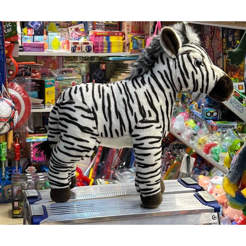 Jucarii, Copii si Bebe - Jucarii si jocuri - Jucarii de plus - Jucarie Zebra de plus 23cm nat geo - Infinity.ro