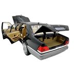 Jucarii, Copii si Bebe - Jucarii si jocuri - Vehicule si jucarii cu telecomanda - Masinute - Macheta Mercedes-Benz W140 S320 Clasa S negru 1:24 metal cu lumini, sunete usi capota si portbagaj deschise - Infinity.ro