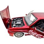 Jucarii, Copii si Bebe - Jucarii si jocuri - Vehicule si jucarii cu telecomanda - Masinute - Macheta BMW E30 M3 Coca-Cola 1:24 replica metal lumini si sunete, deschide usile si capotele - Infinity.ro
