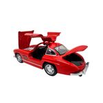 Jucarii, Copii si Bebe - Jucarii si jocuri - Vehicule si jucarii cu telecomanda - Masinute - Macheta Mercedes-Benz 300SL Gullwing rosu 1/36 sunete, lumini, deschide usile si capotele - Infinity.ro