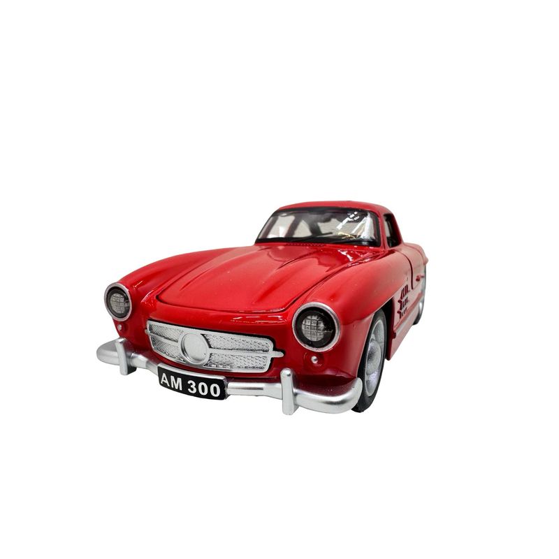 Jucarii, Copii si Bebe - Jucarii si jocuri - Vehicule si jucarii cu telecomanda - Masinute - Macheta Mercedes-Benz 300SL Gullwing rosu 1/36 sunete, lumini, deschide usile si capotele - Infinity.ro