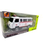 Jucarii, Copii si Bebe - Jucarii si jocuri - Vehicule si jucarii cu telecomanda - Masinute - Macheta UAZ Ambulanta Metalica cu sunete, lumini, deschide usile 1/36 - Infinity.ro