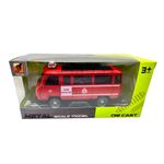 Jucarii, Copii si Bebe - Jucarii si jocuri - Vehicule si jucarii cu telecomanda - Masinute - Macheta UAZ pompieri rosie metalica cu sunete, lumini, deschide usile 1/36 - Infinity.ro