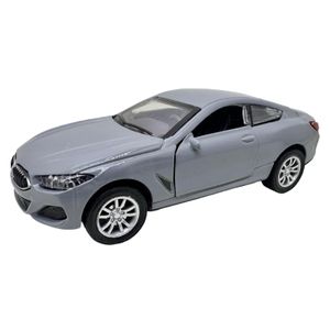 Macheta BMW M8 Coupe Gri 1:32 replica metal lumini si sunete, usi deschise