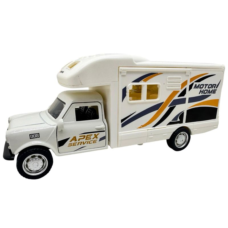 Jucarii, Copii si Bebe - Jucarii si jocuri - Vehicule si jucarii cu telecomanda - Masinute - Macheta Autorulota alba APEX RV - Metal Die-Cast Detasabila - Infinity.ro