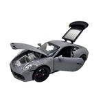 Jucarii, Copii si Bebe - Jucarii si jocuri - Vehicule si jucarii cu telecomanda - Masinute - Macheta Porsche Turbo gri scara 1:22 cu lumini, sunete si efect de aburi - Infinity.ro