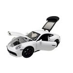 Jucarii, Copii si Bebe - Jucarii si jocuri - Vehicule si jucarii cu telecomanda - Masinute - Macheta Porsche Turbo alb scara 1:22 cu lumini, sunete si efect de aburi - Infinity.ro