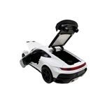 Jucarii, Copii si Bebe - Jucarii si jocuri - Vehicule si jucarii cu telecomanda - Masinute - Macheta Porsche Turbo alb scara 1:22 cu lumini, sunete si efect de aburi - Infinity.ro