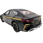 Jucarii, Copii si Bebe - Jucarii si jocuri - Vehicule si jucarii cu telecomanda - Masinute - Macheta BMW M8 Gran Coupe negru MHB 800 1:32 replica metal lumini si sunete, fum, usi deschise - Infinity.ro