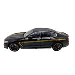 Jucarii, Copii si Bebe - Jucarii si jocuri - Vehicule si jucarii cu telecomanda - Masinute - Macheta BMW M8 Gran Coupe negru MHB 800 1:32 replica metal lumini si sunete, fum, usi deschise - Infinity.ro
