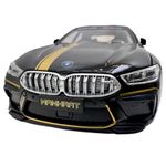 Jucarii, Copii si Bebe - Jucarii si jocuri - Vehicule si jucarii cu telecomanda - Masinute - Macheta BMW M8 Gran Coupe negru MHB 800 1:32 replica metal lumini si sunete, fum, usi deschise - Infinity.ro